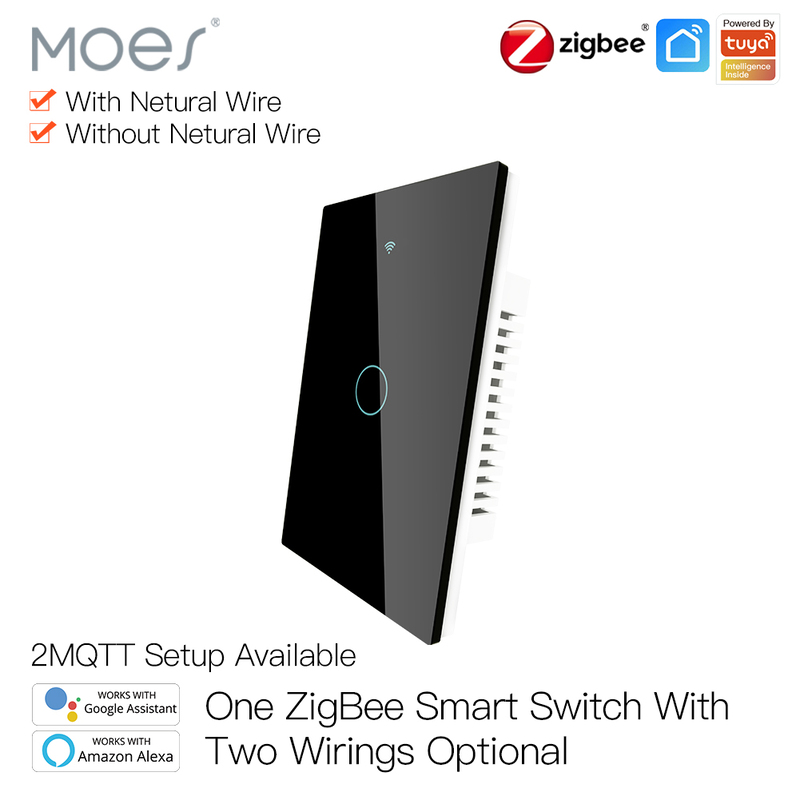 Smart Zigbee Switch ZS-US1-BK-LN