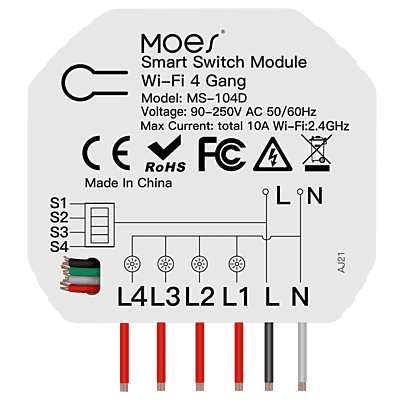 Smart Switch Module MS-104D